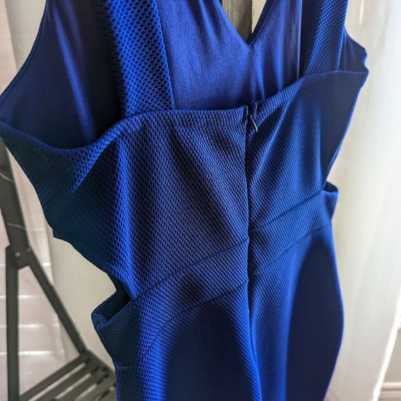Mystic | Royal Blue Evening Dress Side Cut-Outs | Size Large - Picture 6 of 9